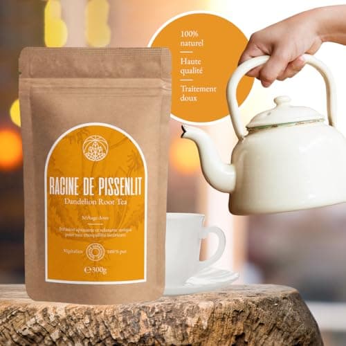 Tisane de racine de pissenlit Monte Nativo (300 g) - 100% pure et naturelle, sans additifs - Pissenlit comme tisane ou cadeau de thé - Tisane aromatique - Thé aux fruits - Thé Chaud ou Thé glacé