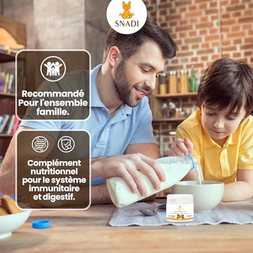 Snadi - Probiotiques et Prébiotiques Solubles Avancés | 100 gr | 390 Milliards UFC | COMPLEXE AROGYA INMUNDIGEST | Fibre Prébiotique 90g | Santé Digestive et Immunitaire | Convient à Tous les Âges