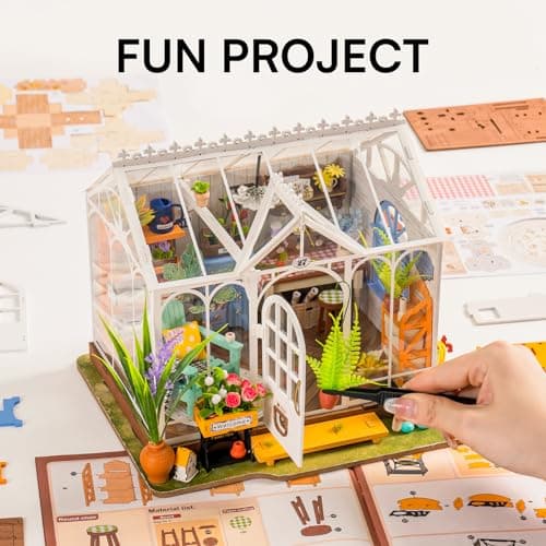 Rolife Maison de Poupées avec Meubles Miniature Maison en Bois Kits de modèles Jouets Cadeau de Noël pour Enfants et Femmes (Dreamy Garden)
