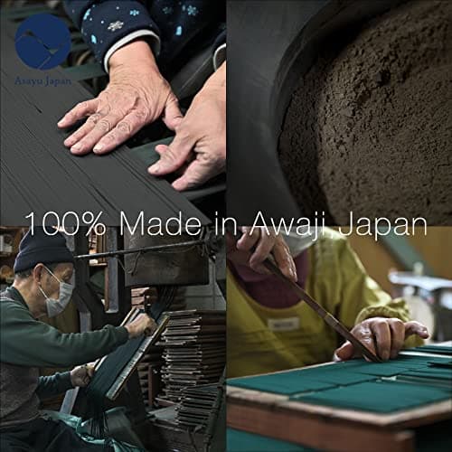 Asayu Japan Assortiment de Bâtonnets d'Encens Japonais Naturels, Ensemble de 5 Parfums Naturels, Bois de Santal, Bois d'Agard, Cyprès, Sauge Blanche, Oliban, Fabriqué au Japon sans Bambou