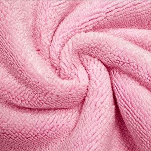 Polyte - Paréo de Bain pour Femme et Serviette de Cheveux - Microfibres/sèche Rapidement - Rose - Taille Unique