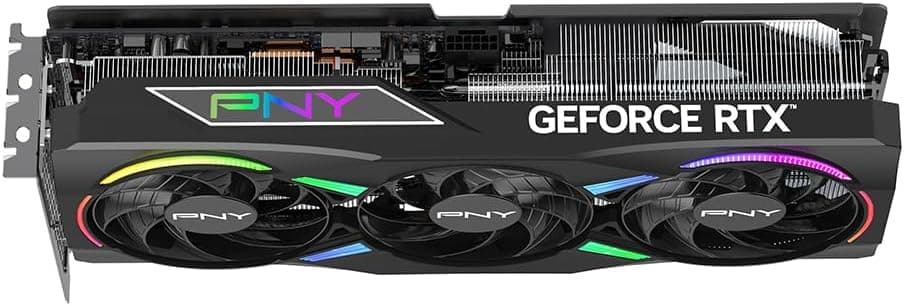 PNY Carte Graphique GeForce RTXTM 5070Ti 16Go ARGB OC Triple Fan DLSS 4 | 16 Go GDDR7, 256 bits, vitesse boostée : 2640 MHz, PCIe® 5.0, HDMI®/DP 2.1, NVIDIA Blackwell Architecture, DLSS 4.5