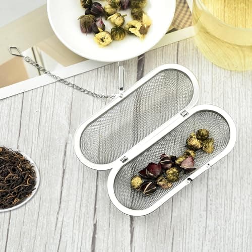 Lot de 2 Infuseur à Thé Capsule en Acier Inoxydable,Boule à Thé avec Couvercle,Filtre à Thé Réutilisable pour Mug et Tasse - Accessoire Pratique pour Infusion de Thé en Vrac