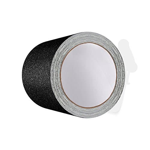 Bande antidérapante adhésive pour escaliers/escabeaux Empreintes d’extérieur Noir 15 cm x 5 m, Noir de YELAIYEHAO