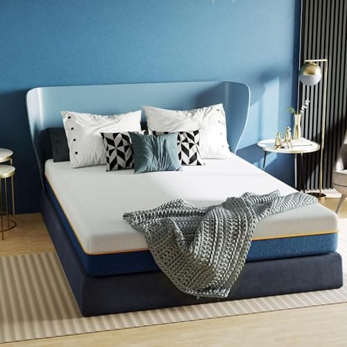 wowttrelax Matelas 140x200 Hauter 20 cm, Mousse Gel à Mémoire de Forme, 7 Zones de Soutien Latex, Haute Resilience Ultra Respirante, Hypoallergénique, Certifié Oeko-Tex