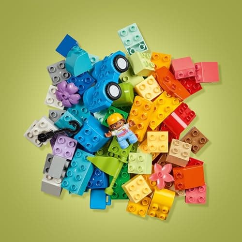 LEGO Duplo Classic La Boîte de Briques Voitures et Camions - Jouet d’Éveil - Set de Véhicules pour Enfants - Jeu Éducatif Développant la Motricité Fine pour Garçons et Filles dès 18 Mois 10439