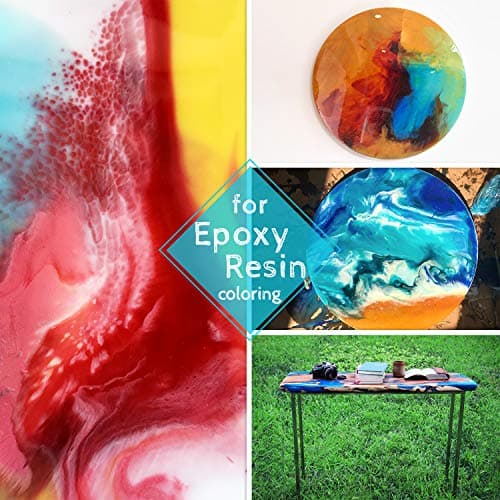 Colorant résine époxy - 60g Poudre Mica Naturel métallique pour Epoxy Resin, Savon - Pigment résine époxy Qualité Cosmétique pour Maquillage, Peinture, Poudre pour Ongles, Bombe de Bain (Noir)