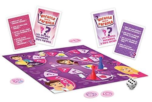 Jeu de Plateau Familial Jeux de Société pour Enfants et Adultes Quiz Jeu de Cartes Enfants Contre Parents Version Française dès 6 Ans