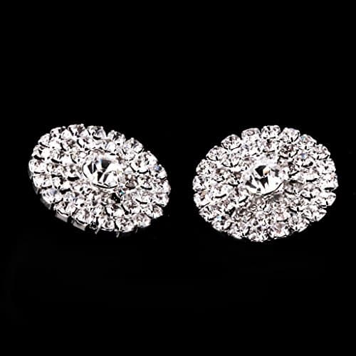 5 Pièces 21mm Boutons Ronds En Strass avec pour La Couture de Scrapbooking
