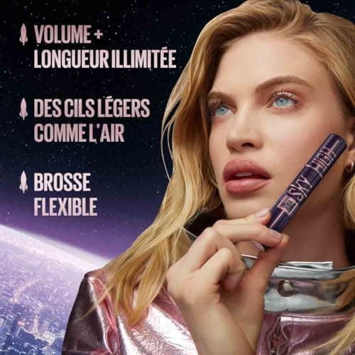 Maybelline New-York - Mascara volume et longueur - Sky High – Teinte : Very Black, 7,2 ml