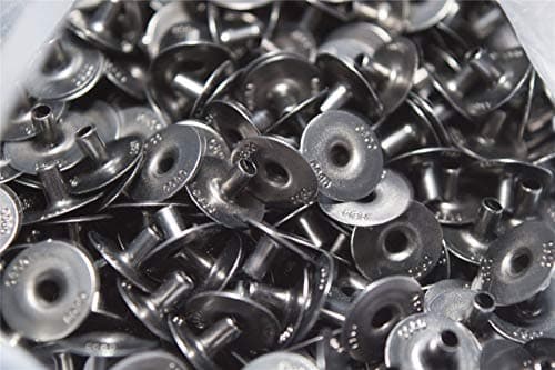 Walker and Hawkes - Boutons-pression de rechange - métal - pour vestes/gilets - 15 mm - lot de 10