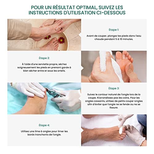 Blizzard - Kit d'Outils Podologie 5pcs, Pince Ponte de Lune, Pointe de Flèche et Coupe Cuticule, Lime Grattoir et Burin pour Ongles Incarnées - Fabrication Allemand pour Utilisation Professionnel