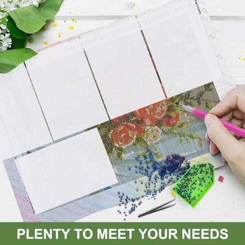 100pcs Feuille de Papier Diamant Painting Double Face Papier de Libération Diamond Painting Feuilles de Papier de Peinture Diamant Anti-Adhésif Papier de Replacement de Peinture Diamant Release Paper