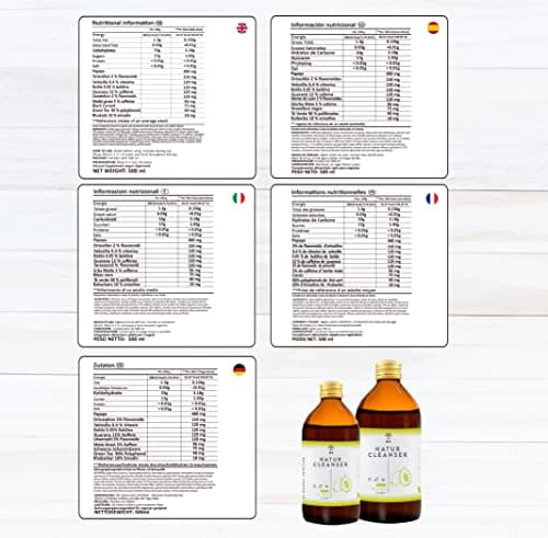 Detox Minceur | Diurétique et draineur | Élimination puissante de toxines aux extraits de plantes | Effet Ventre Plat | Formule naturelle ultra concentrée, 500 ml, Certifié Végan, N2 Natural Nutrition