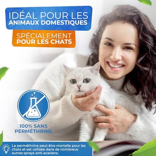 Spray anti-acariens pour matelas et coussins 1000 ml - Spray anti-acariens comme remède contre les acariens de la poussière de maison - inodore, très efficace et testé en laboratoire