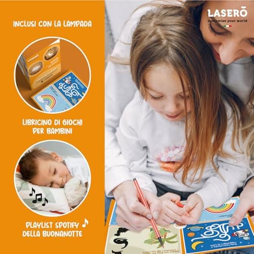 LASERÒ Veilleuse Bébé Personnalisé avec Prénom - Cadeau Naissance Fille - Lampe de Chevet Enfant Cadeau Bapteme Garcon (Fée)