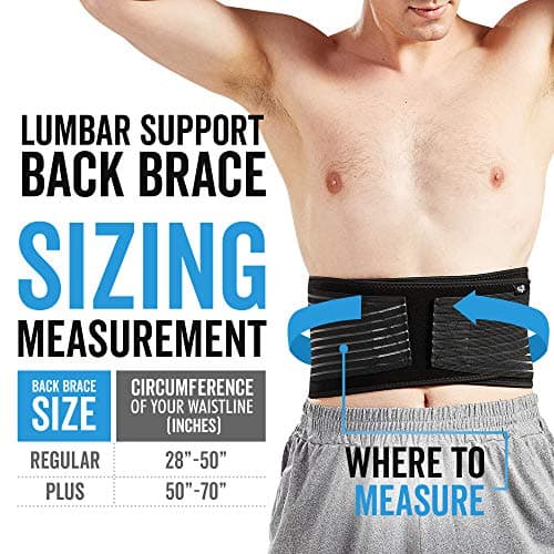 Support lombaire pour homme et femme - Taille Standard 71-127 cm