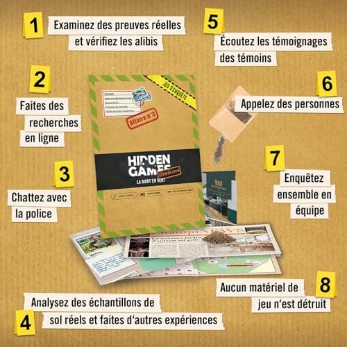 Hidden Games Dossiers Criminels – La Mort en Vert – Jeu d'enquête
