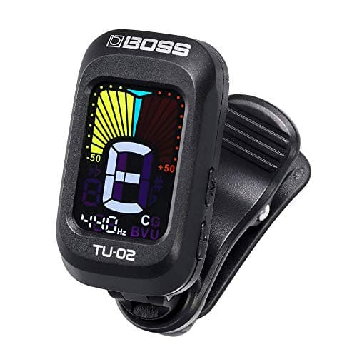 BOSS TU-02 Accordeur à pince compact, Un écran couleur lumineux avec réglage de l'angle de vue