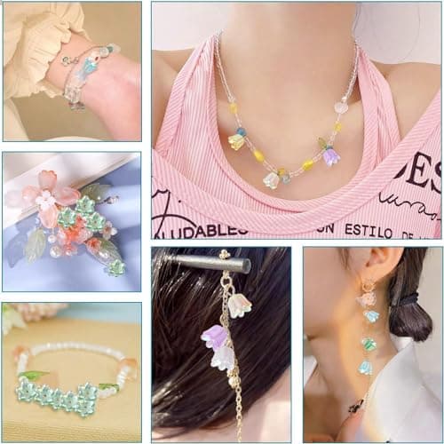 Stiesy Lot de 300 perles d'espacement en résine opaques colorées pour la fabrication de bijoux, bracelets et loisirs créatifs