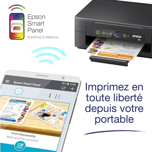 EPSON Expression Home XP-2200 | Imprimante 3-en-1 - Impression, Numérisation, Copie - WiFi Direct, Ultra-compacte, Cartouches séparées, Facile à configurer, Encres abordables