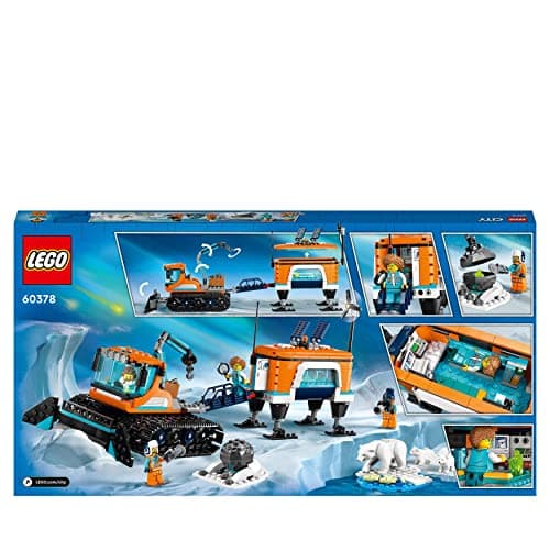 LEGO City Le Camion d’Exploration Arctique et Le Laboratoire Mobile, Jouet pour Enfants Dès 6 Ans, Garçons, Filles, Set sur la Science avec Véhicule, et 3 Figurines d'ours Polaire 60378