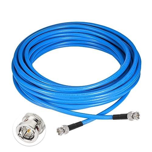 Superbat Câble BNC Câble Vidéo SDI 12m 3G/6G/12G (Belden 1694A, 75Ohm) Mâle à Mâle pour Caméras et Équipements Vidéo Supporte HD-SDI/3G-SDI/4K/8K, Câble Vidéo de Précision (1 pièce)