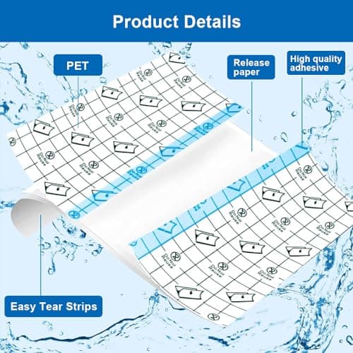 5cm X 10m Bandage Transparent Imperméable Pansement Tatouage Waterproof Etanche Post Surgical film de tatouage, Transparent AdhéSif Médical Bandage Sparadrap Anti-Allergique pour Sport Natation