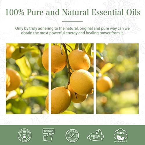PHATOIL Huile Essentielle Citron 30 ml, Huile Essentielle pour Diffuseur, Huile de Citron Pure Naturelle pour Aromathérapie Bougie Humidificateur