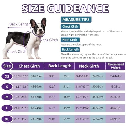 PUZAUKAL Pull pour Petit Chien,Pull-Overs pour Chien et Chat en Polaire Doux Veste Gilet Chien avec Harnais Pull Chaud pour Moyen Grand Chien Violet(L)