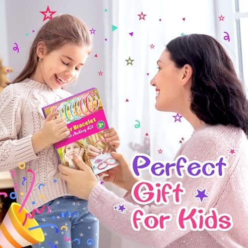Funblitz Cadeau Fille 6 7 8 9 10 11 12 ans, Activites Manuelles pour Enfants Kits de Loisirs Créatifs Jouet Fille 6-10 Ans Kit Bracelet Fille Jeux Enfant 6 8 ans Idee Cadeau Ado Fille Creation Enfant