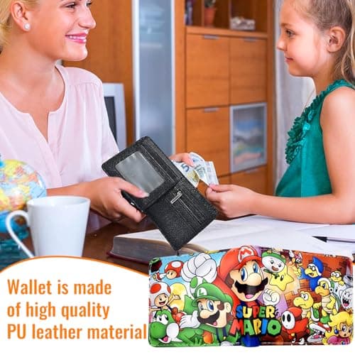 Benaton Portefeuille Enfant, Portefeuille Anime Cartoon PU Cuir, Porte-Monnaie Adolescents Anime Cartoon, Portefeuille Enfant Cartoon, Peut Contenir Une Petite Monnaie, Une Carte d'Identité (Couleur)