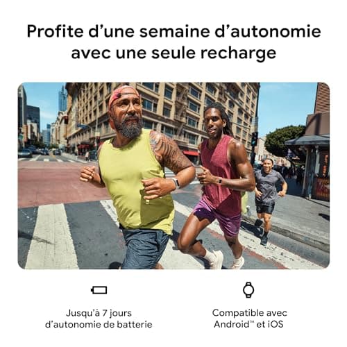Google Fitbit Charge 6 Bracelet d'activité avec un abonnement de 6 mois à Fitbit Premium inclus, 7 jours d'autonomie de batterie, Google Wallet et Google Maps