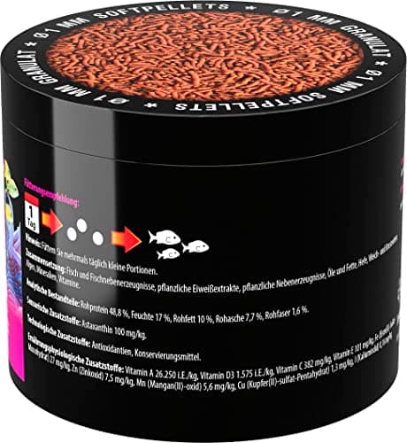Microbe-Lift Marine Gran - 500 ML - Nourriture pour Poissons en granulés Souples de Haute qualité, favorise la Coloration et la Croissance des Poissons d'eau de mer, pressée à Froid.