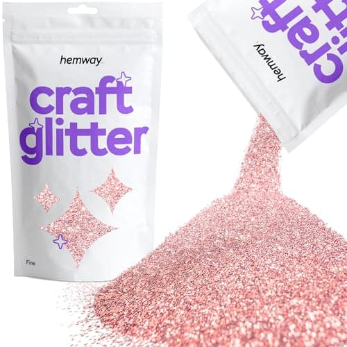 Paillettes pour artisanat verres en résine or rose clair cartes bijoux de Noël bougies fines 100 g/3,5 oz