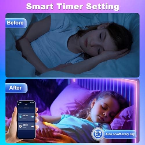 Ruban LED, 10M Flexible RGB Bande LED Decoration Chambre, Bluetooth App Contrôle Synchroniser avec Rythme de Musique, Led Chambre pour Gaming Room, Plafond, Mariage, Fête, Cuisine, TV, Bureau