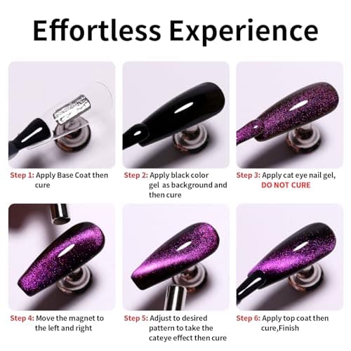 Firedeep 9d cat eye gel vernis à ongles, 16ml Galaxy blue purple caméléon gel magnétique poli LED/UV trempé vernis à ongles kit avec aimant