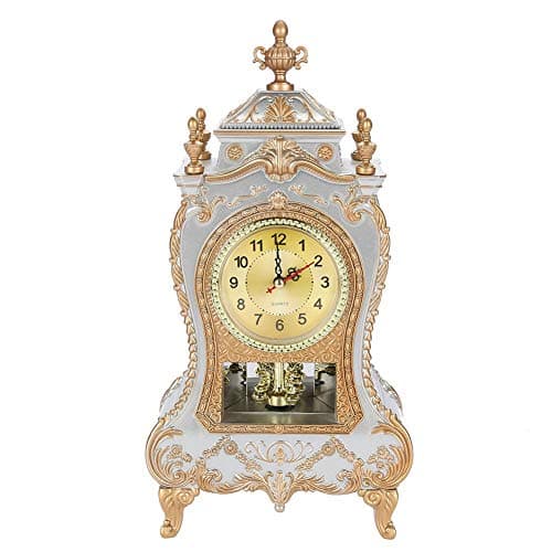 Ruiqas Horloge de Table, Style Vintage, en Plastique, pour Maison, hôtel, Bureau, réveil