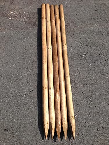 Piquet de jardin en bois de pin HaGa® - 6 cm de diamètre x 175 cm de hauteur