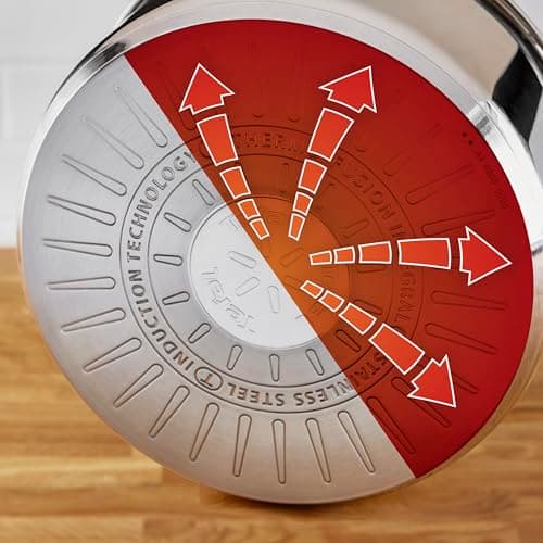 Tefal Ingenio Preference On Lot de 2 Poêles 24/28 cm + poignée amovible, Induction, Acier inoxydable, Empilable, Compatible lave-vaisselle, Fabriqué en France L9759002