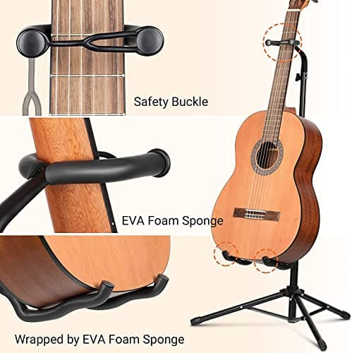 CAHAYA Support universel pour guitare acoustique avec support de manche pour guitare acoustique, électrique, classique et basse 2Pack CY0287