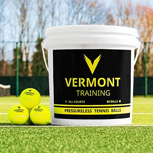 Vermont Balles d’Entraînement de Tennis | Utilisation sur Tous Les Courts | Disponibles en Pack de Recharge de 60 ou en Seau de 60 (Pack de 60 (Pack de Recharge))