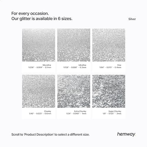 Paillettes pour artisanat gobelets en résine argentée cartes bijoux de Noël bougies épaisses 100 g/3,5 oz