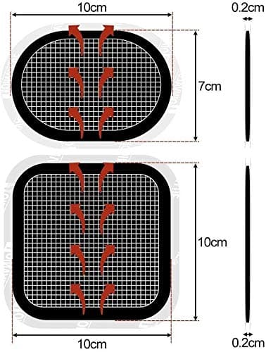 Coomatec 18 Pièces Électrode de Ceinture,Compatible avec Abs Series, Électrode de Rechange pour Ceintures Musculation Abdominales