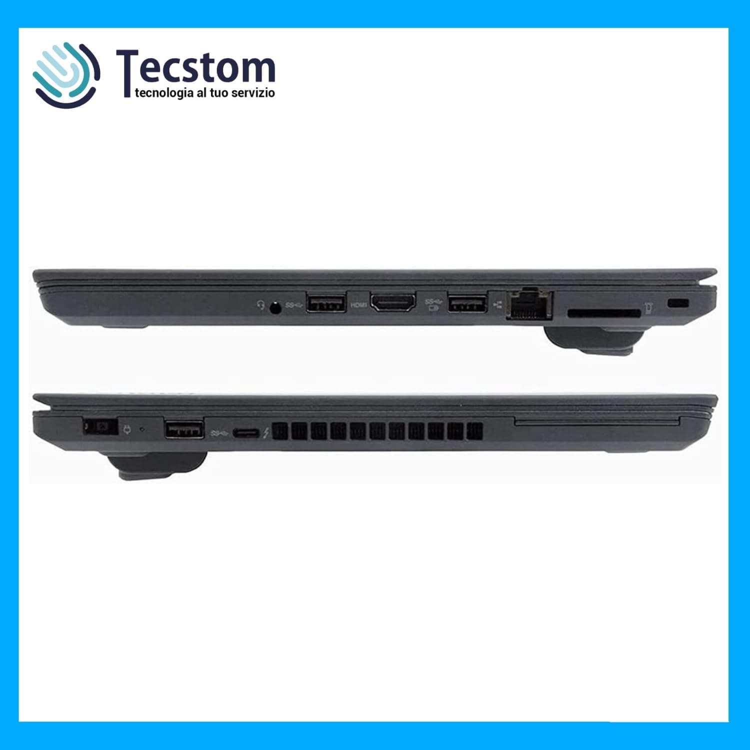 Lenovo ThinkPad T470 14" Full HD 1920 x 1080 Intel Core i5 7200U 256 Go SSD 8 Go RAM Windows 11 Home Webcam Ordinateur portable (reconditionné), noir anthracite