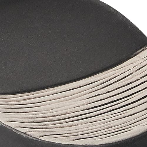 Ensemble Accessoires de Salle de Bains 4 pièces Effet Marbre Noir et Beige Coro