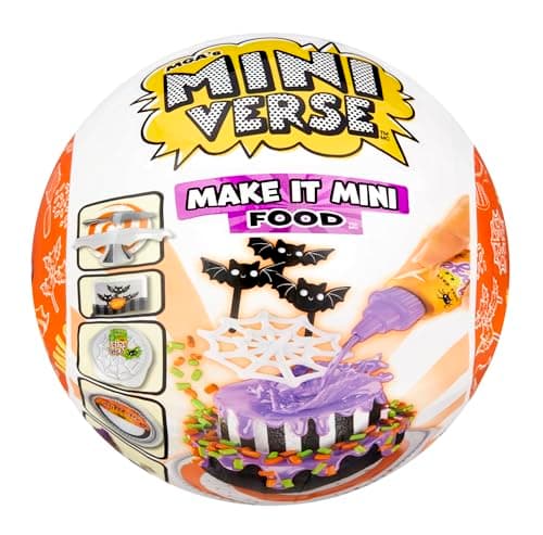 MGA's Miniverse Make It Mini Food Halloween Series 2 - Mini Diner à Collectionner, Emballage Opaque, Réplique DIY en Résine, Collectionneurs à Partir de 8 Ans, Non Comestible