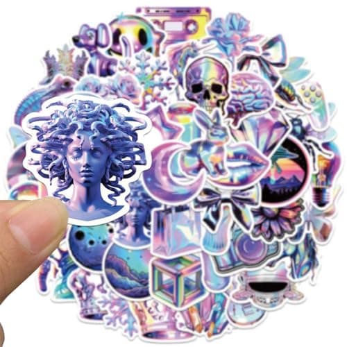 AUEFUDQ Lot de 150 autocollants en vinyle imperméables - Style graffiti - Pour voiture, moto, vélo, skateboard, snowboard, bagages, ordinateur portable, MacBook, iPad et plus - Style de panneau