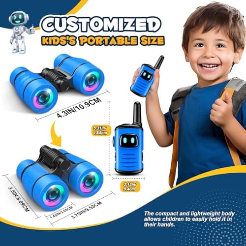 Dislocati Talkie Walkie Enfants, Jeux Exterieur Enfant 3-9 Ans Jumelles Enfant Jouet Garcon Enfant 3-9 Ans Jumelles Enfant Cadeau Anniversaire Garcon Fille 3-9 Ans Takie-walkie Enfant