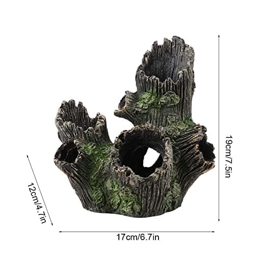 Aquarium Bois Flotté Décorations Réservoir Poissons Sinkable Résine Artificielle Creux Tronc d'arbre Ornement Fish Plant Habitat Décor en Bois Décor(ST-004A)